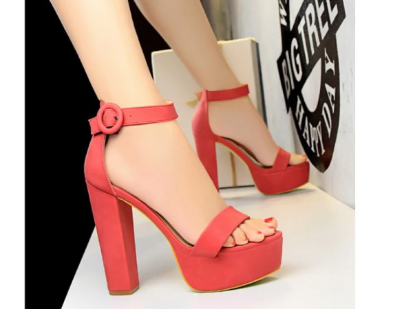 Elegant High Heels Pumps Super High Heel Banquet Platform Heeled Sandals - Image 4