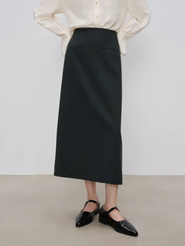 Elegant Button Fly Jacket And Mini Half Skirt 2 Piece Suit - Image 6