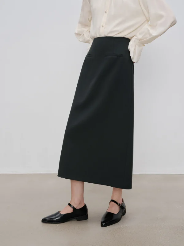 Elegant Button Fly Jacket And Mini Half Skirt 2 Piece Suit - Image 5