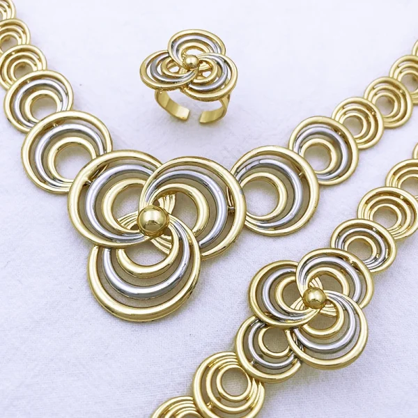 Elegant Metal Zinc Alloy Wedding Party Accessories Jewelry Sets - Image 3