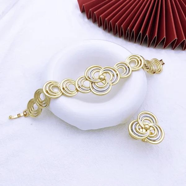 Elegant Metal Zinc Alloy Wedding Party Accessories Jewelry Sets - Image 5