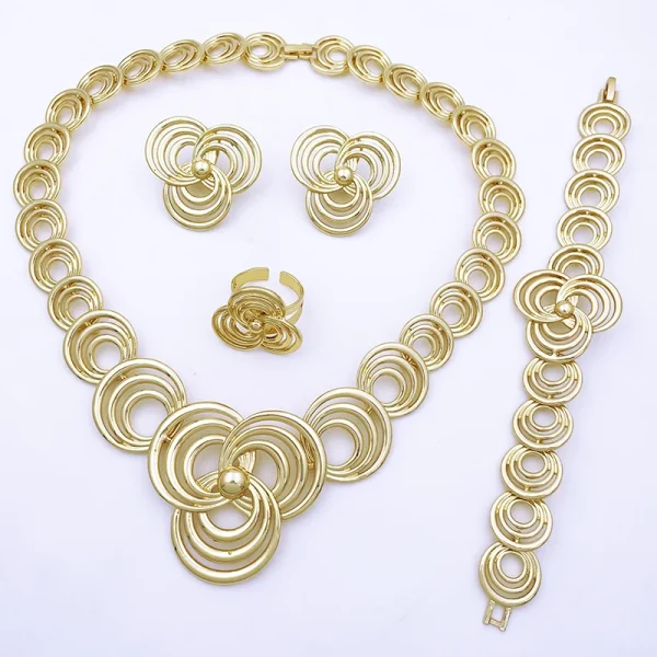 Elegant Metal Zinc Alloy Wedding Party Accessories Jewelry Sets - Image 9