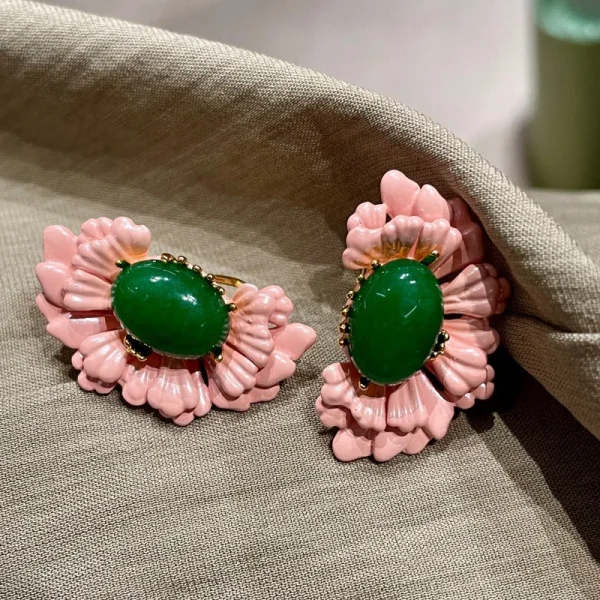 Elegant Style Cute Flower Trendy Delicate Zinc Alloy Plant Temperament Earring - Image 3