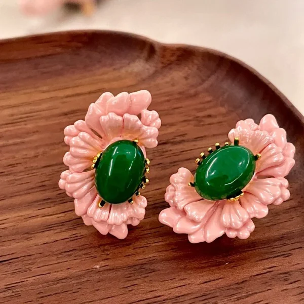 Elegant Style Cute Flower Trendy Delicate Zinc Alloy Plant Temperament Earring - Image 4