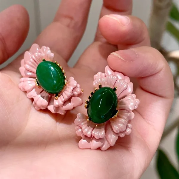 Elegant Style Cute Flower Trendy Delicate Zinc Alloy Plant Temperament Earring - Image 5