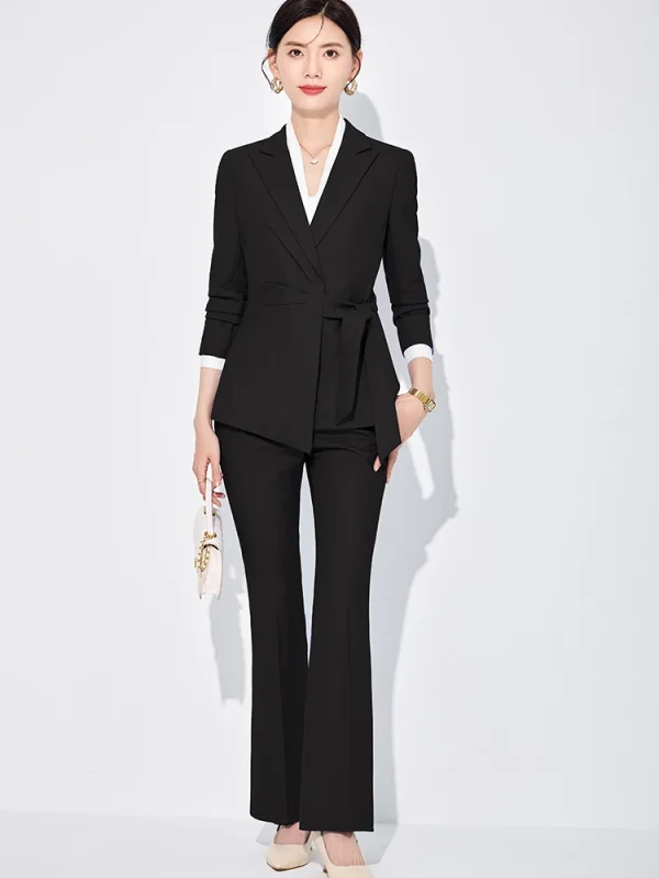 Formal Business Style Pant And Single Breasted Blazer 2 Piece Suit - Image 6