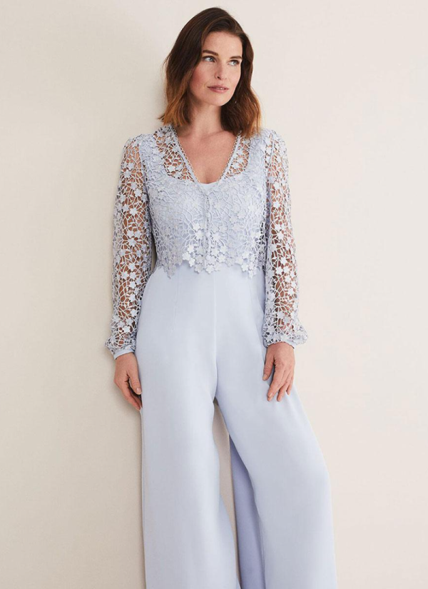 Gorgeous Sweetheart Neck Long Sleeves A-Line Lace Customization Dresses - Image 3