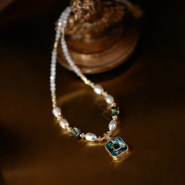 Luxury Beauty Pendant 100% Natural Freshwater Pearl 14K Gold Filled Necklace - Image 4