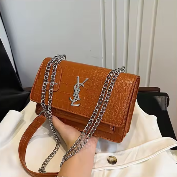 Luxury Chain Small Square High Quality Flip Shoulder Bag - Image 4