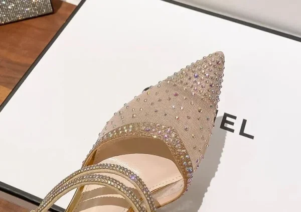 Luxury Comfortable Breathable PVC Evening Party High Heels Pumps - Image 18