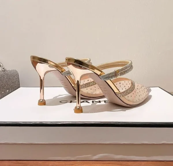 Luxury Comfortable Breathable PVC Evening Party High Heels Pumps - Image 15