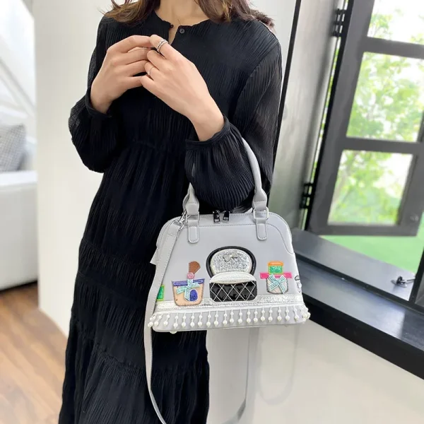 Luxury Designer High Quality Embroidered Fabric Cute Push Shoulder Crossbody Bags - Image 11