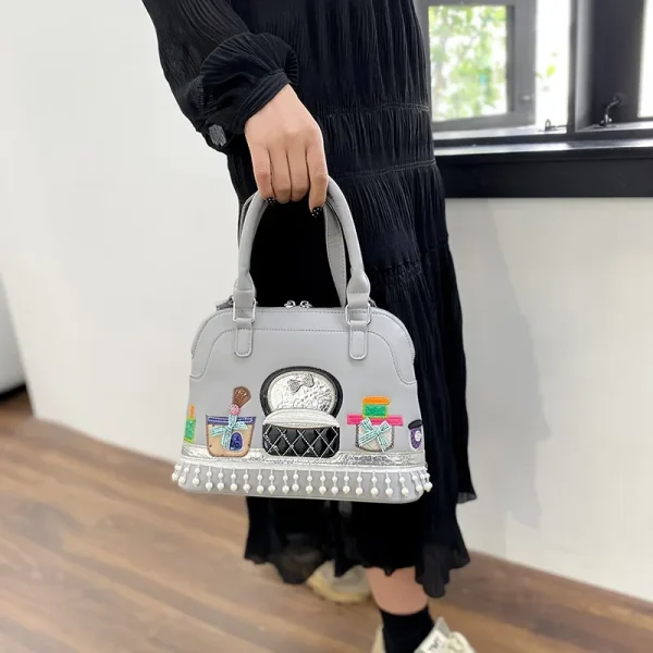 Luxury Designer High Quality Embroidered Fabric Cute Push Shoulder Crossbody Bags - Image 13