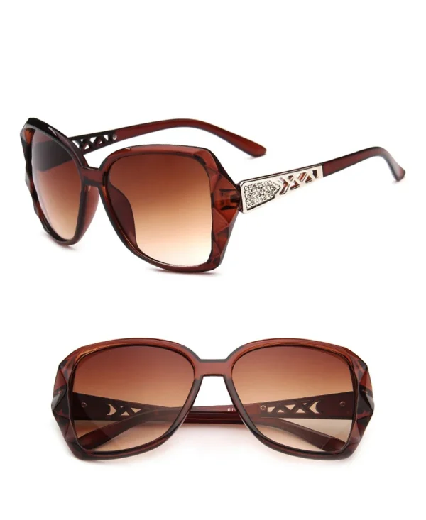 Luxury Mirror Shades Fashion Big Brand Square Sun Glasses - Image 3