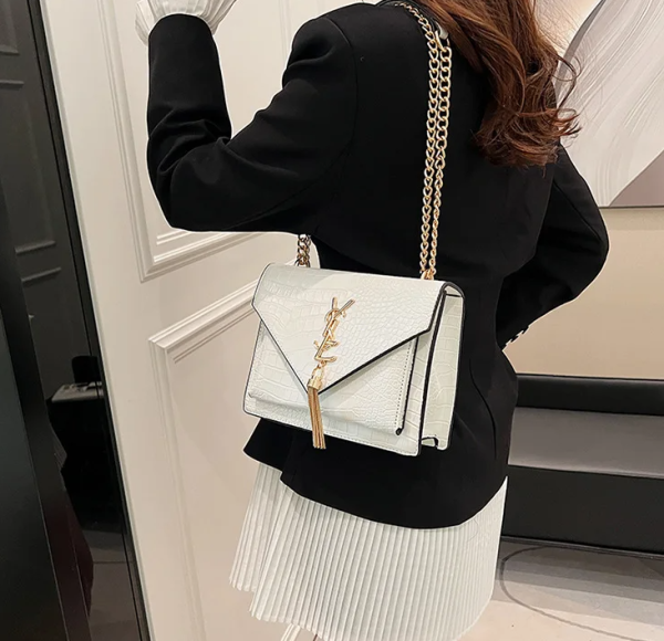 Luxury Versatile Small Shoulder Messenger Chain Small Square Bag - Image 3