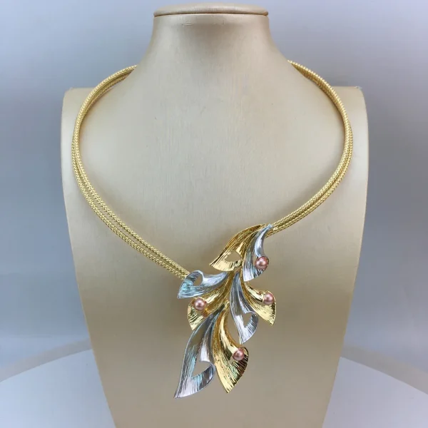 Simple Style Light Weight Colorful Necklace Latest Luxury Jewelry Set - Image 5
