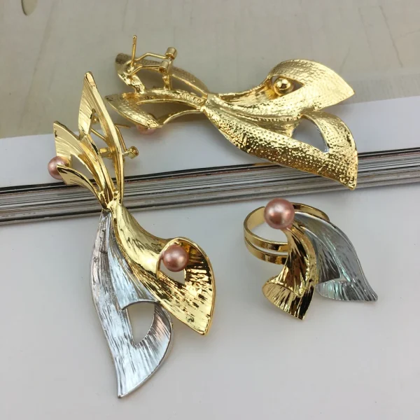 Simple Style Light Weight Colorful Necklace Latest Luxury Jewelry Set - Image 10