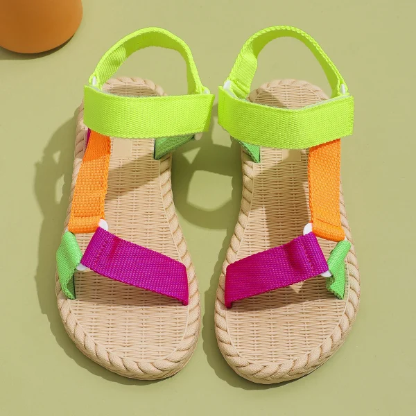 Casual Synthetic Soft Soled Trend Beach Style Non-Slip Flat Sandals - Image 3