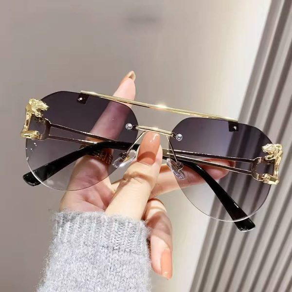 Trendy Luxe Fashion Vintage Glasses Lentes Sunglasses - Image 5
