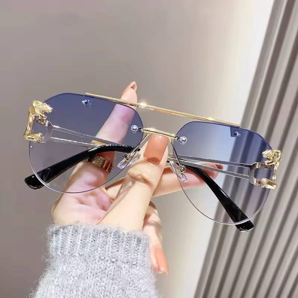 Trendy Luxe Fashion Vintage Glasses Lentes Sunglasses - Image 3