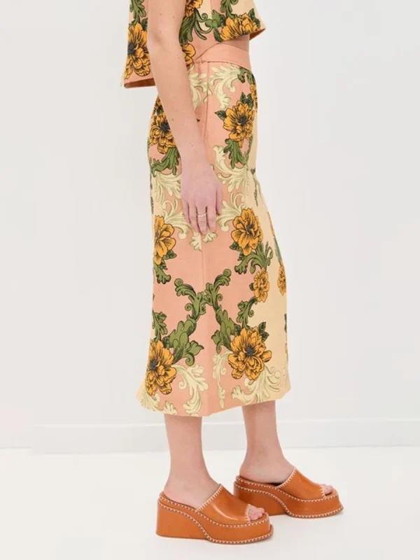 Two Piece Set O Neck Short Sleeve Top Highwaist Skirts Elegant Sets - Image 6