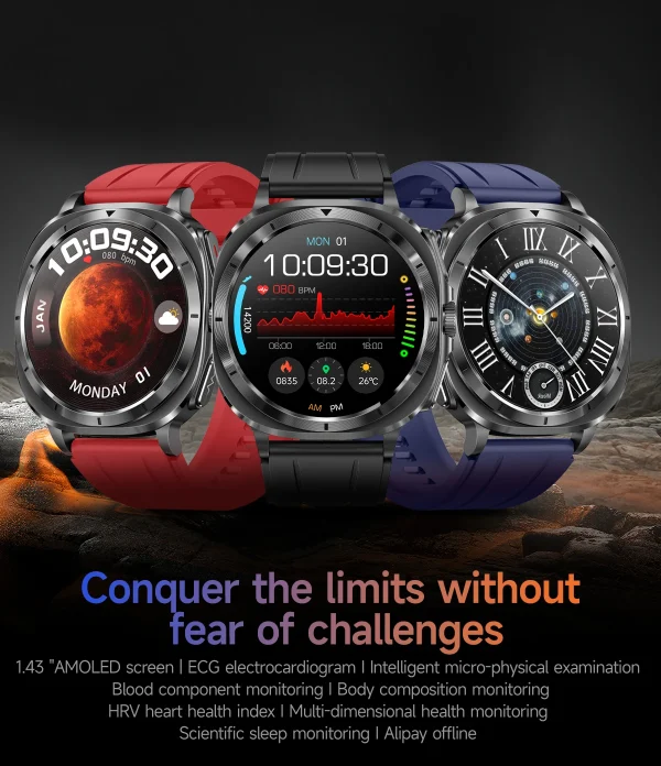Uric Acid Blood lipids ECG+PPG Blood Pressure Heart Rate Samsung Health Galaxy Watch 7 Ultra Smart Watch - Image 4