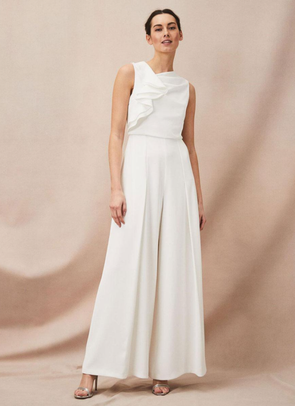 Vintage Jewel Neck 3/4 Length Sleeves A-Line Customization Pleated Guest Dresses - Image 3