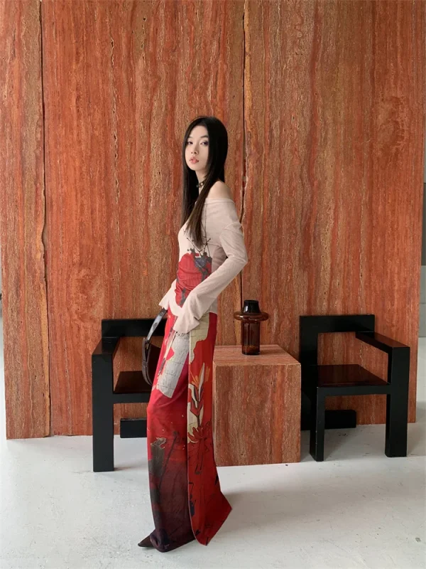 Vintage Mesh Lace Up Wrap Fashion Luxury Designer Long Skirts - Image 6
