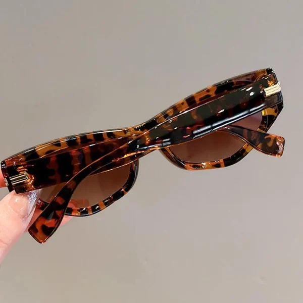 Vintage Polycarbonate Brand Designer Alloy Trendy UV400 Cat Eye Sunglasses - Image 5