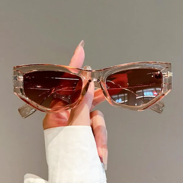 Vintage Polycarbonate Brand Designer Alloy Trendy UV400 Cat Eye Sunglasses - Image 6