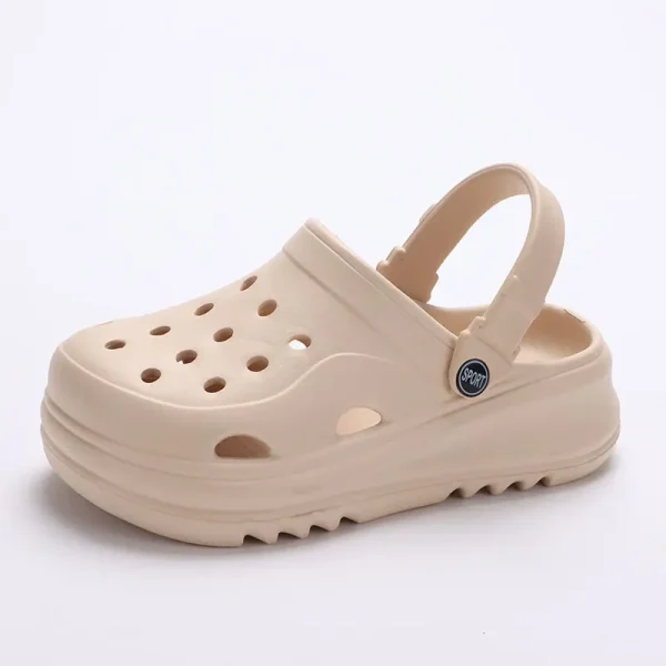 Casual Chunky Platform Thick Bottom Non Slip Beach Style Clogs Shoes - Image 4