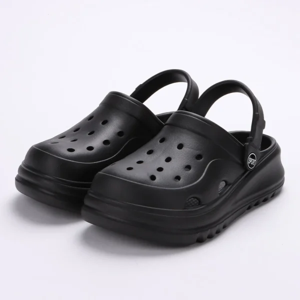 Casual Chunky Platform Thick Bottom Non Slip Beach Style Clogs Shoes - Image 5