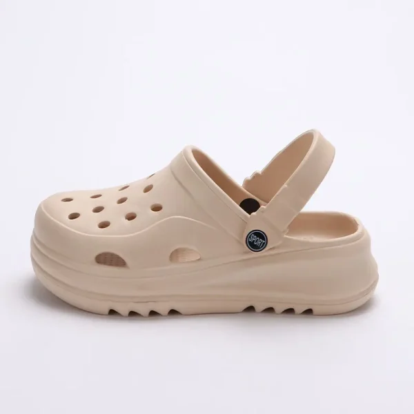 Casual Chunky Platform Thick Bottom Non Slip Beach Style Clogs Shoes - Image 3