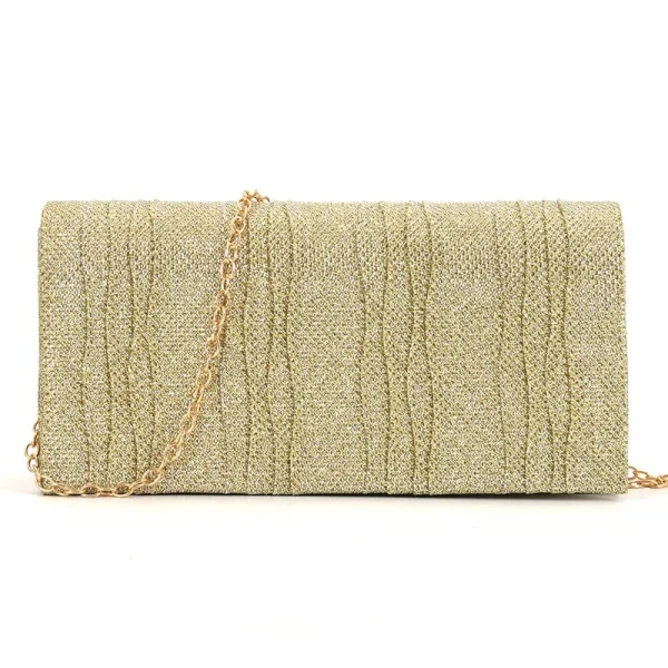 Casual Cosmetics Portable Storage Style Matching Dress Cheongsam Solid Color Sequins Dinner Clutch Bag - Image 3