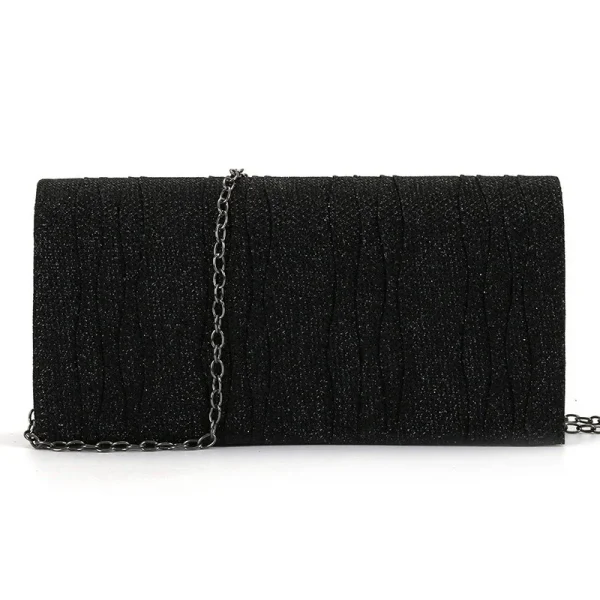Casual Cosmetics Portable Storage Style Matching Dress Cheongsam Solid Color Sequins Dinner Clutch Bag