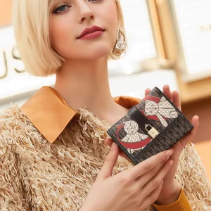 Classic High Quality Standard Versatile Letter Print Design Premium Feeling Wallet