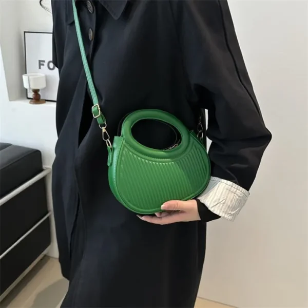 Elegant Sequined Synthetic Leather Chic Stripe Design Versatile Shoulder Crossbody Bags - Image 13