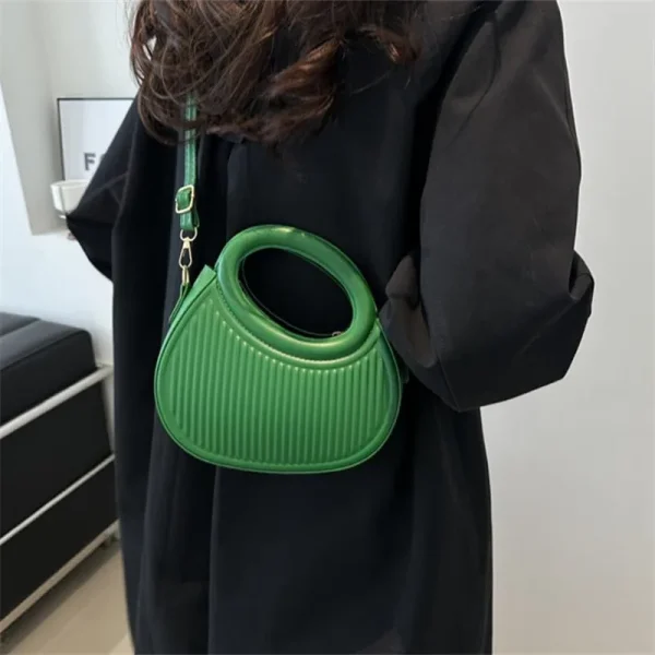 Elegant Sequined Synthetic Leather Chic Stripe Design Versatile Shoulder Crossbody Bags - Image 12