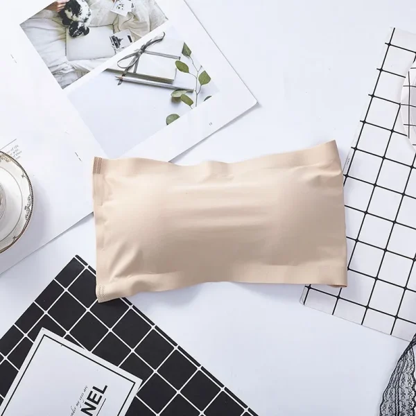 Invisible Bra Intimates Strapless Bustier Bandeau Breathable Wrapped Chest Underwear - Image 4