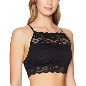 Lace Strap Wrapped Solid Color Intimates Push Up Tank Beauty Back Bralette Tops