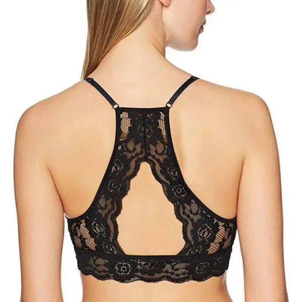 Lace Strap Wrapped Solid Color Intimates Push Up Tank Beauty Back Bralette Tops - Image 2