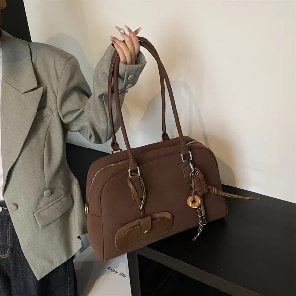 Luxury Designer Color Large Capacity With Long Strap Shoulder Crossbody Bowling Bags - Image 5