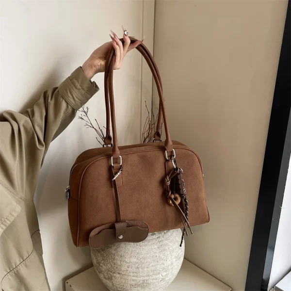 Luxury Designer Color Large Capacity With Long Strap Shoulder Crossbody Bowling Bags - Image 3