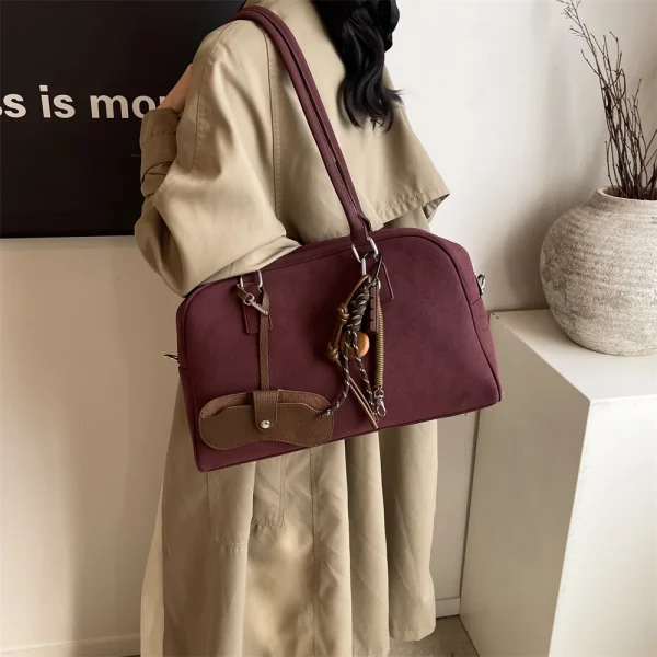 Luxury Designer Color Large Capacity With Long Strap Shoulder Crossbody Bowling Bags - Image 10