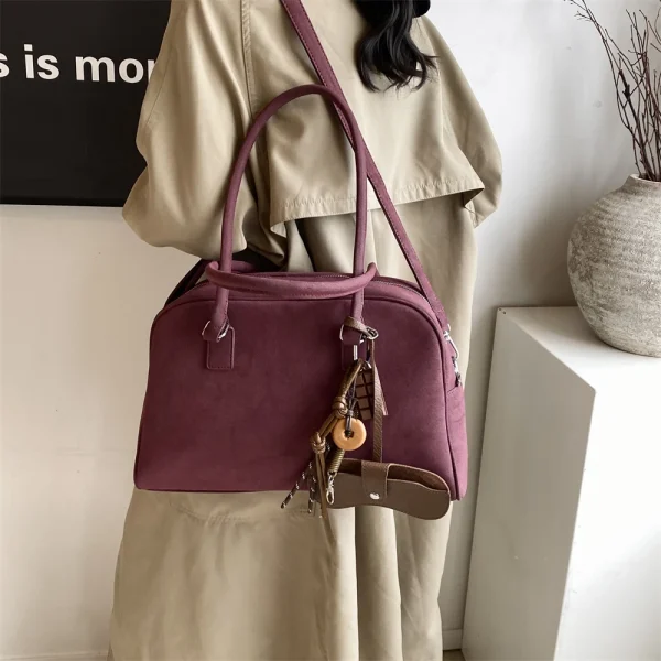 Luxury Designer Color Large Capacity With Long Strap Shoulder Crossbody Bowling Bags - Image 9