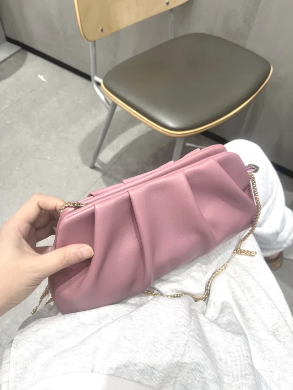 Luxury Designer Polyester Chain Wedding Evening Purses Clutch Shoulder Bag - Image 14