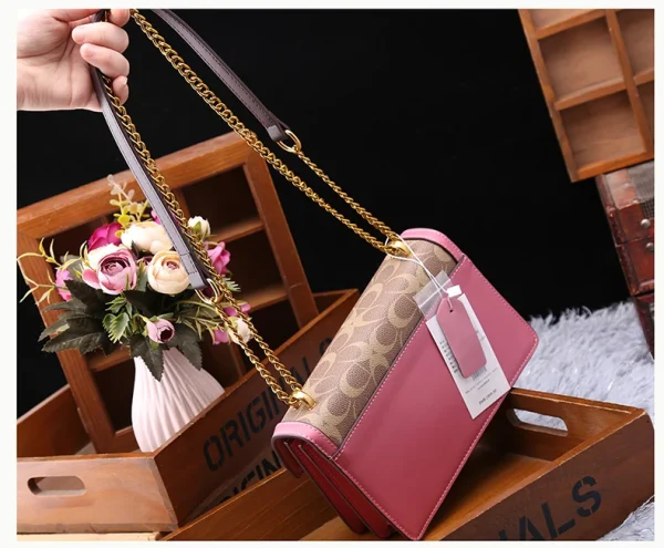 Luxury Light Designer High-End Color Contrast Small Single Crossbody Shoulder Underarm Bag - Image 7