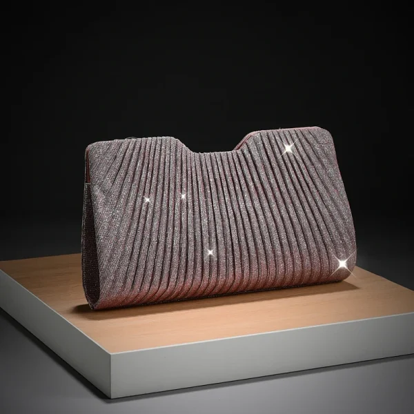 Luxury Light Pattern Chain Simple And Versatile Wedding Party Evening Shoulder Bag - Image 6