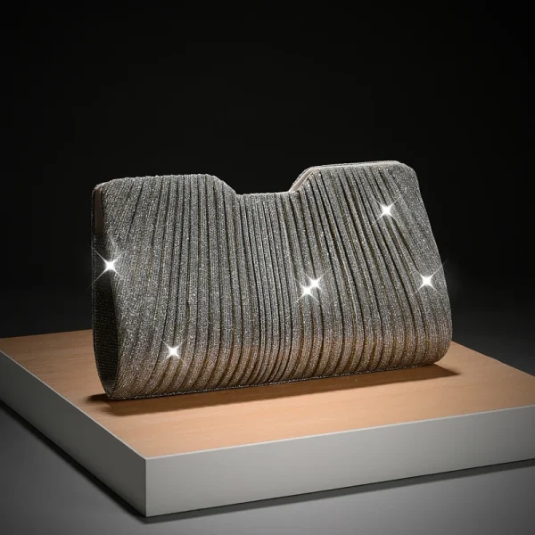 Luxury Light Pattern Chain Simple And Versatile Wedding Party Evening Shoulder Bag - Image 14