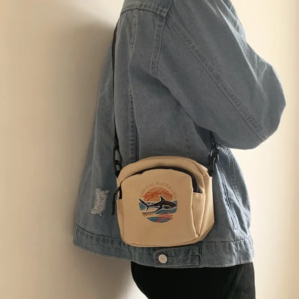 Purse Phone Sac A Main Femme Bolsas Canvas Small Cloth Mini Shoulder Crossbody Handbags - Image 2